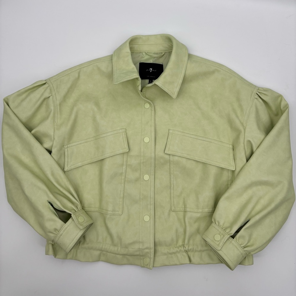 New 7 For All Mankind Vegan Sage Jacket Size Small